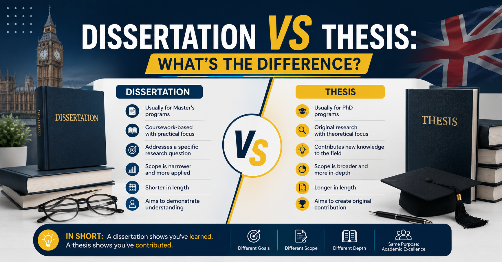 Dissertation vs Thesis: What's the Difference?